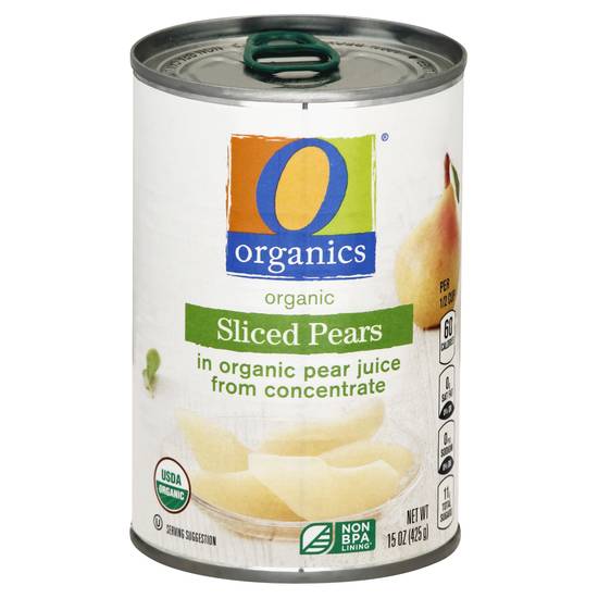 O Organics Organic Sliced Pears (15 oz)
