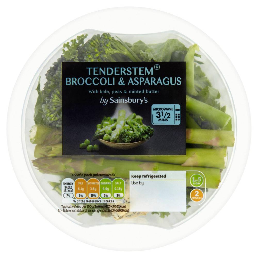 Sainsbury's Minted Tenderstem Broccoli & Asparagus 260g