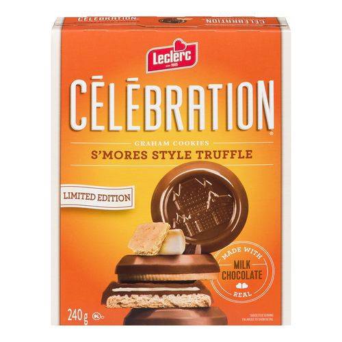 Leclerc truffés fraise (240 g) - celebration · strawberry & creme truffle cookie (240 g)