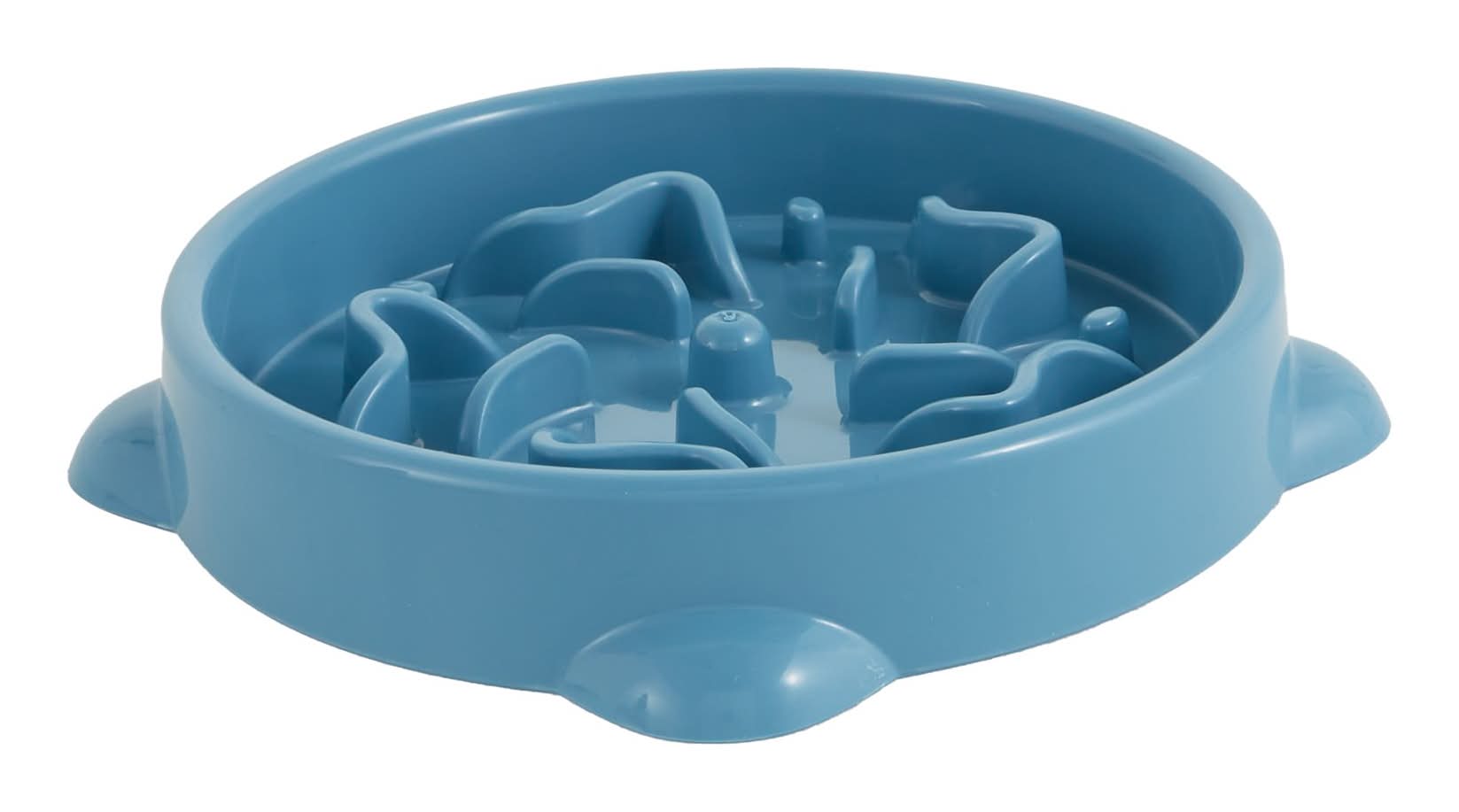 Whisker City® Blue Slow Feeder Cat Bowl, 1.25-cup (Color: Blue, Size: 1.25 Cup)