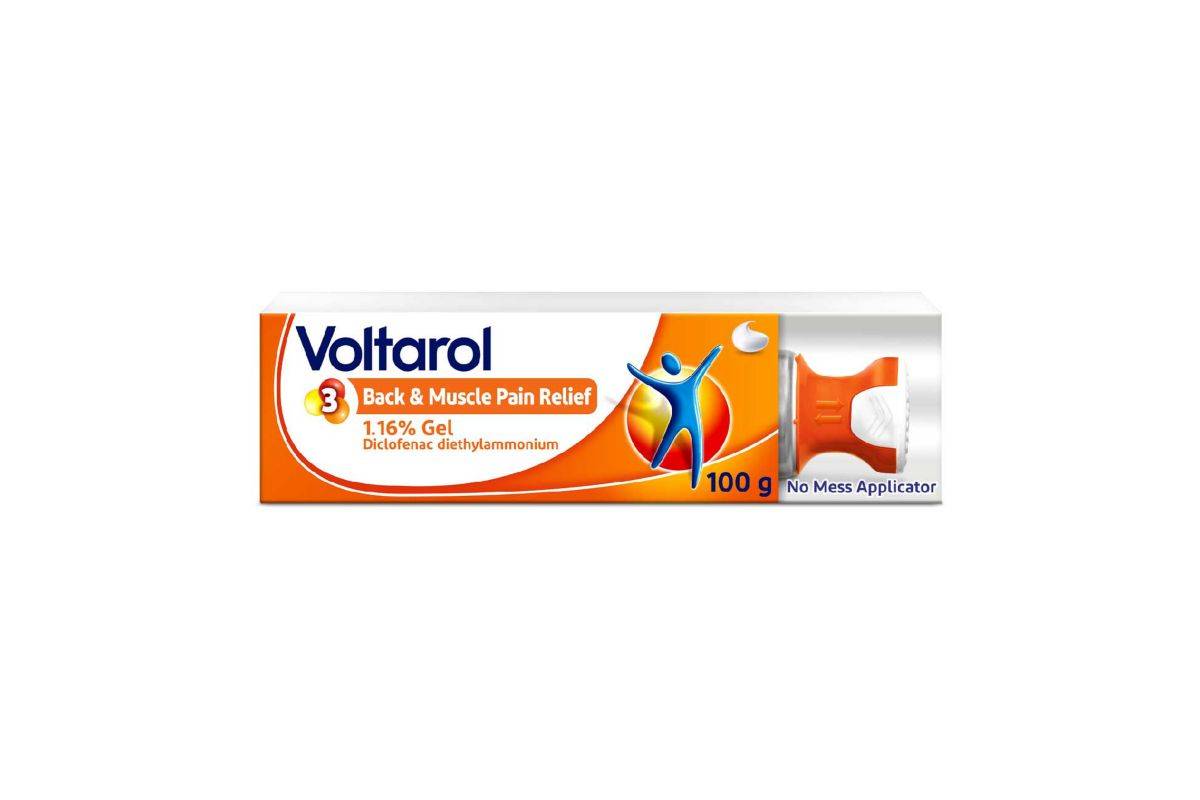 Voltarol Back & Muscle Pain Relief 1.16% Gel 100g (With No Mess Applicator)