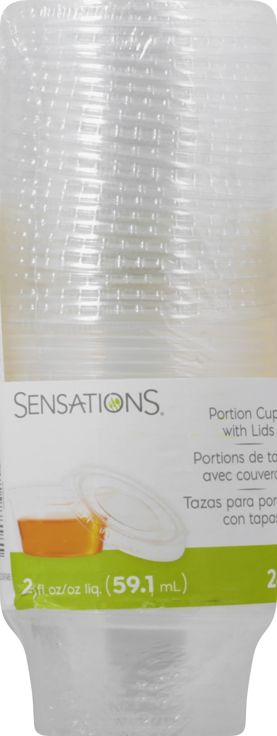 Sensations Portion Cups With Lids