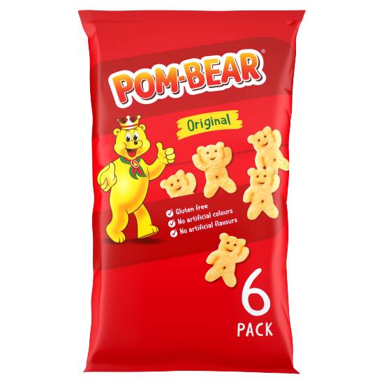 Pom-Bear Original Potato Snacks (6 pack)