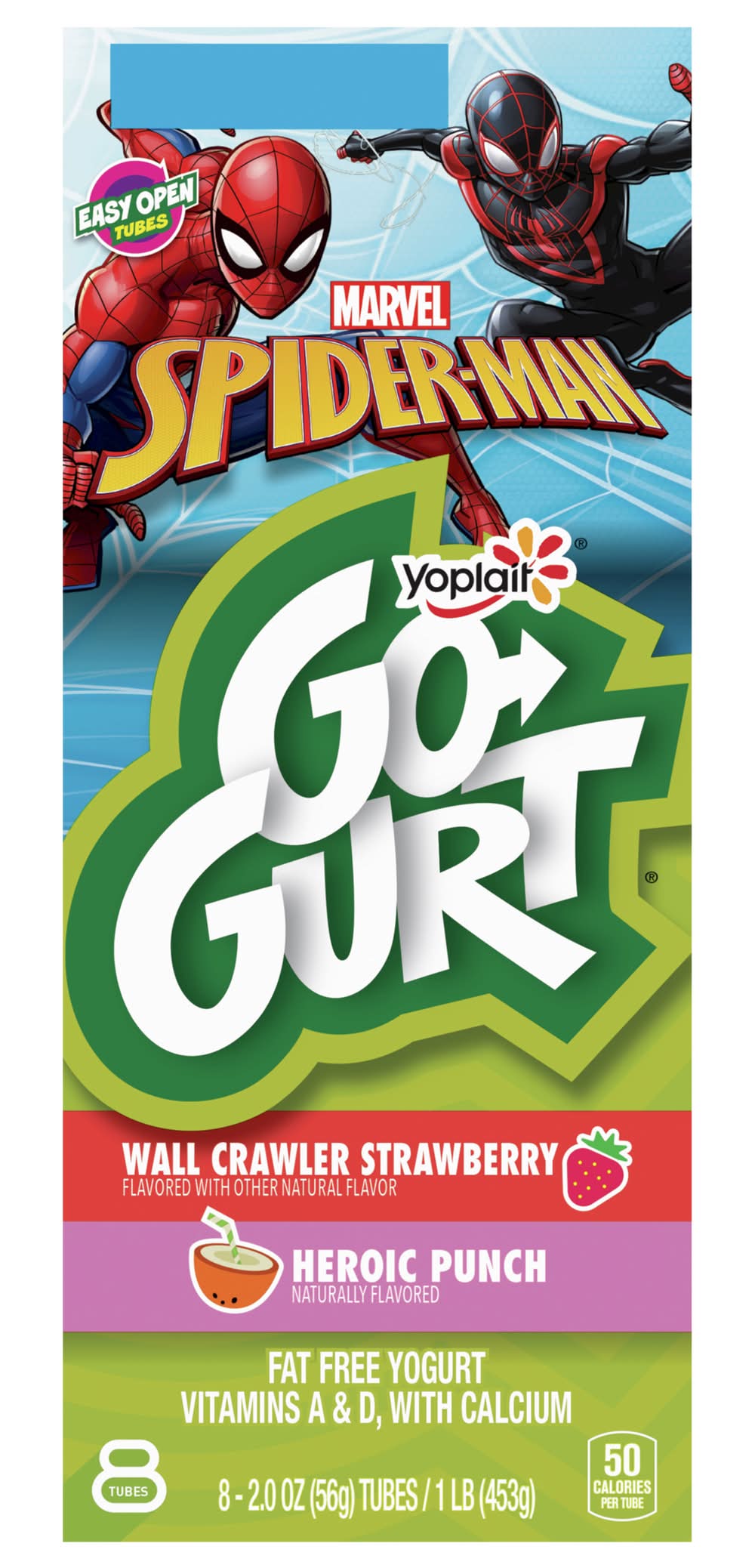Go-Gurt Marvel Avengers Yogurt, Strawberry - Heroic Punch (1 lbs, 8 ct)