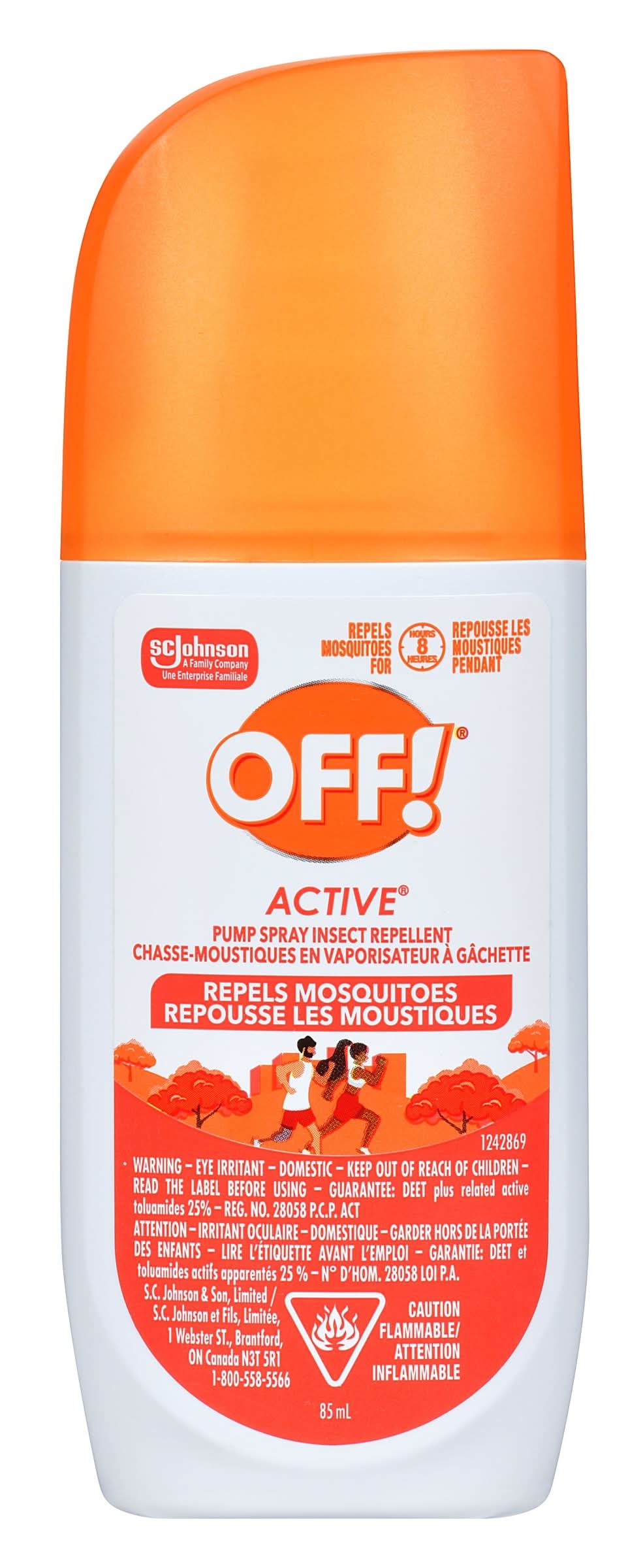 OFF! Active Insect Repellent Pump Spray (85 ml)