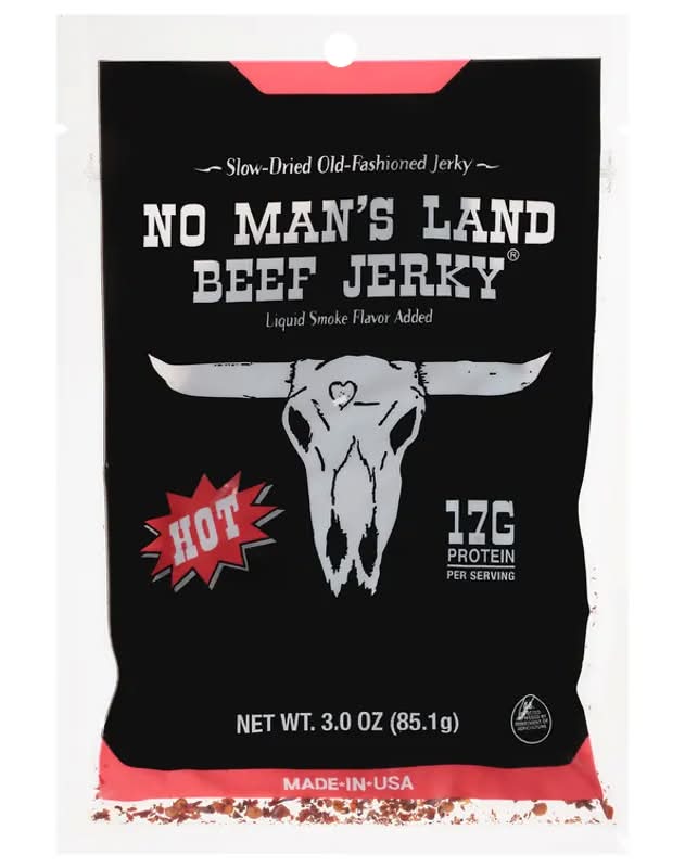 No Man's Land Beef Jerky Hot