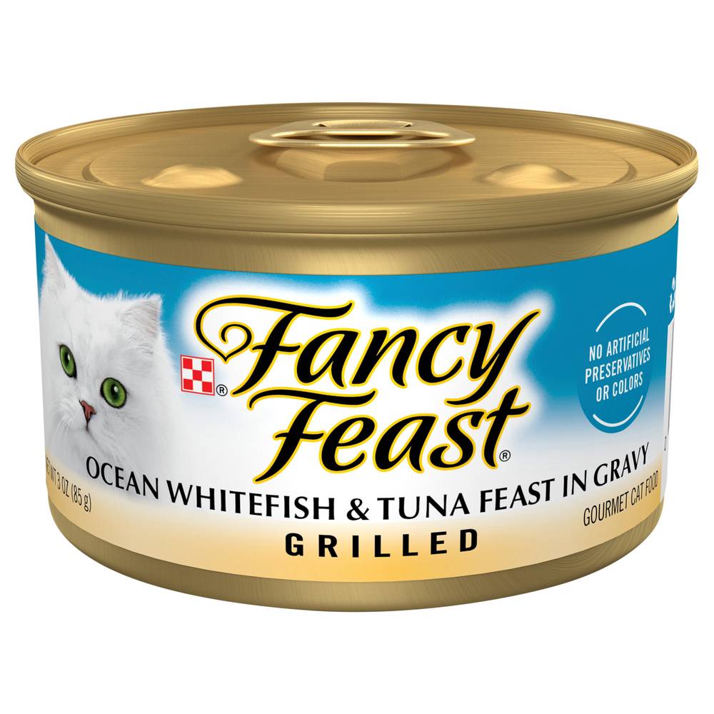 Fancy Feast Ocean Whitefish & Tuna Feast Wet Cat Food