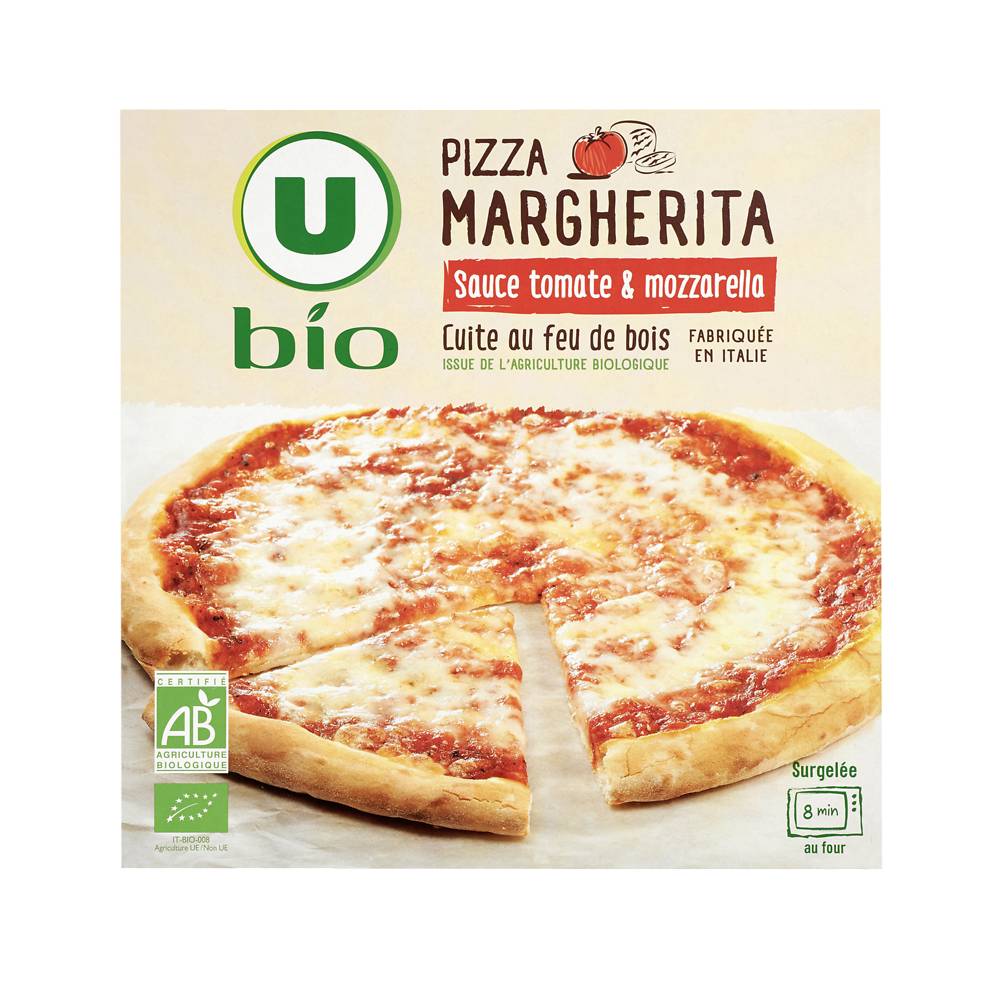 Les Produits U - Pizza margherita (325g)