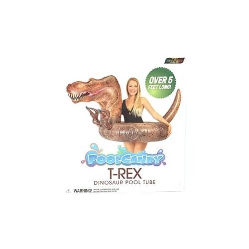 Pool Candy Inflatable T-Rex Dinosaur Pool Tube (1 ct)