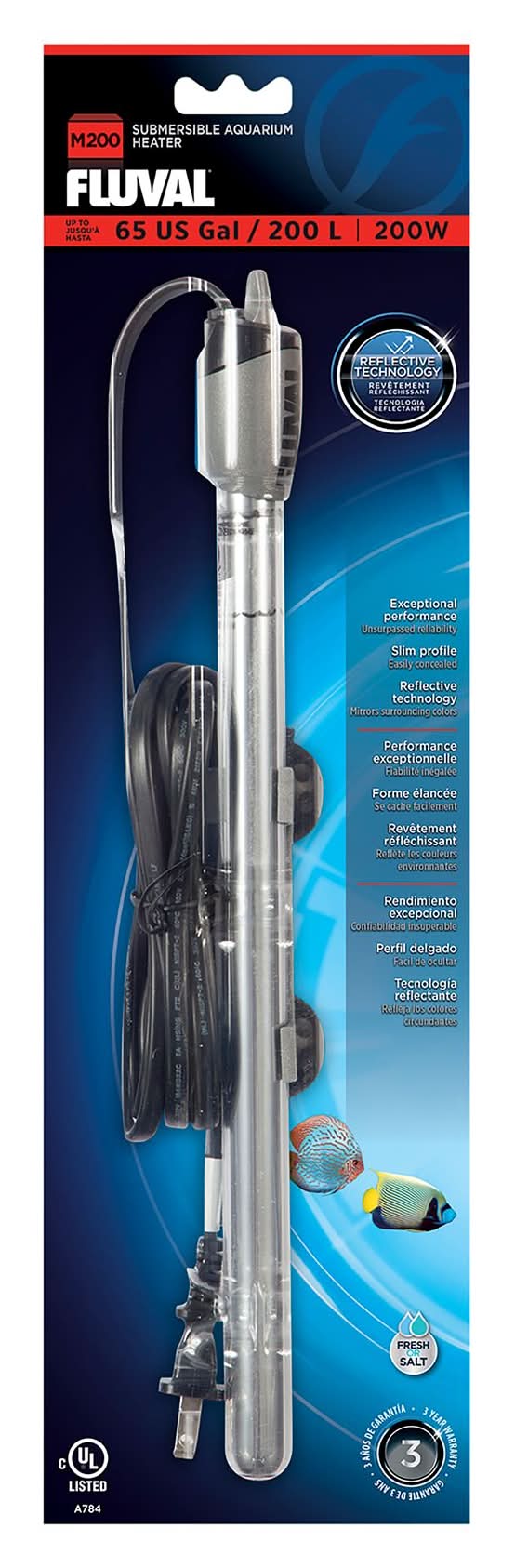 Fluval® Submersible Aquarium Heater (Color: Assorted, Size: 200W)