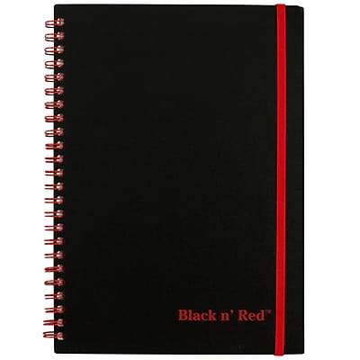 Black N' Red Poly Notebook/Journal 8 1/4 X 5 7/8 Black/Red