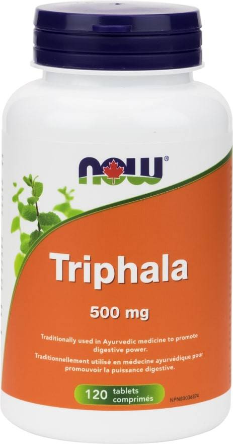 Now Triphala Tablets 500 mg (120 units)