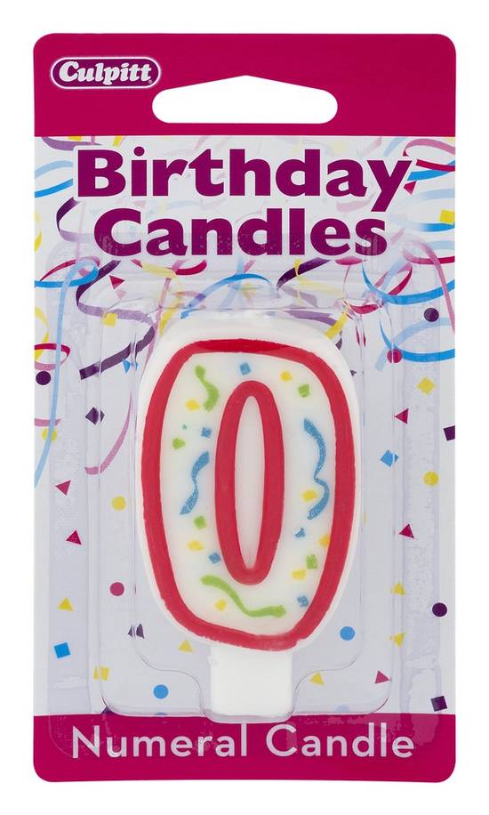Culpitt Zero Birthday Candle
