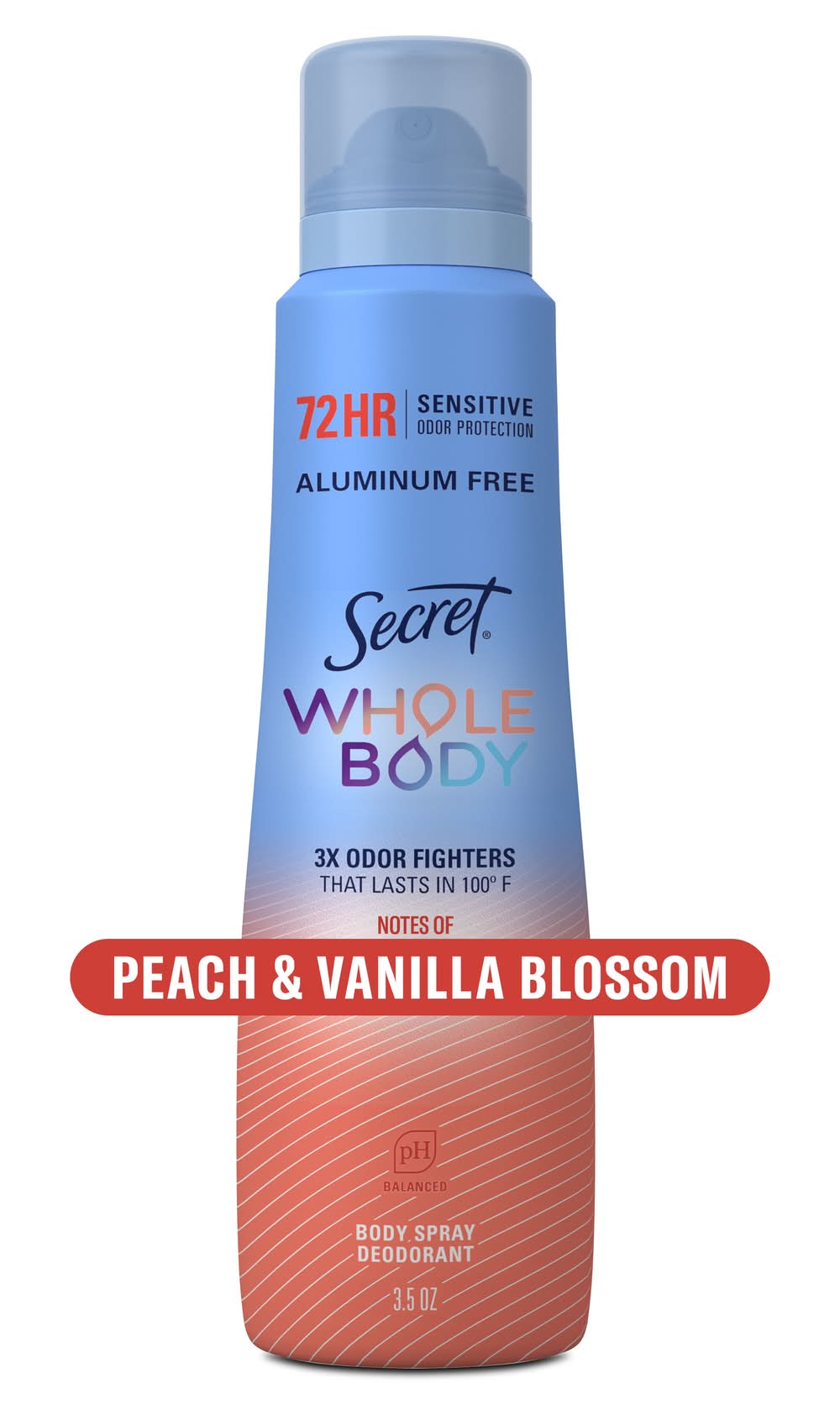 Secret Whole Body Blossom Deodorant, Peach + Vanilla (3.5 oz)