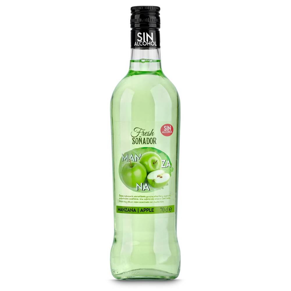 Licor De Manzana Sin Alcohol Soñador Botella 70 Cl