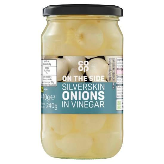 Co-Op Pickled Silverskin Onions in Vinegar 440g