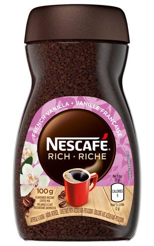 Nescafé Rich Instant Coffee, French Vanilla (100 g)