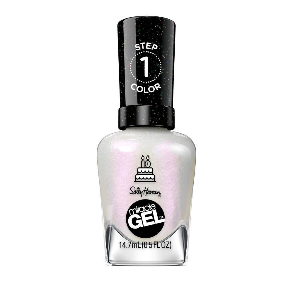 Sally Hansen Miracle Gel Nail Polish, Twinkle Whites (0.5 fl oz)