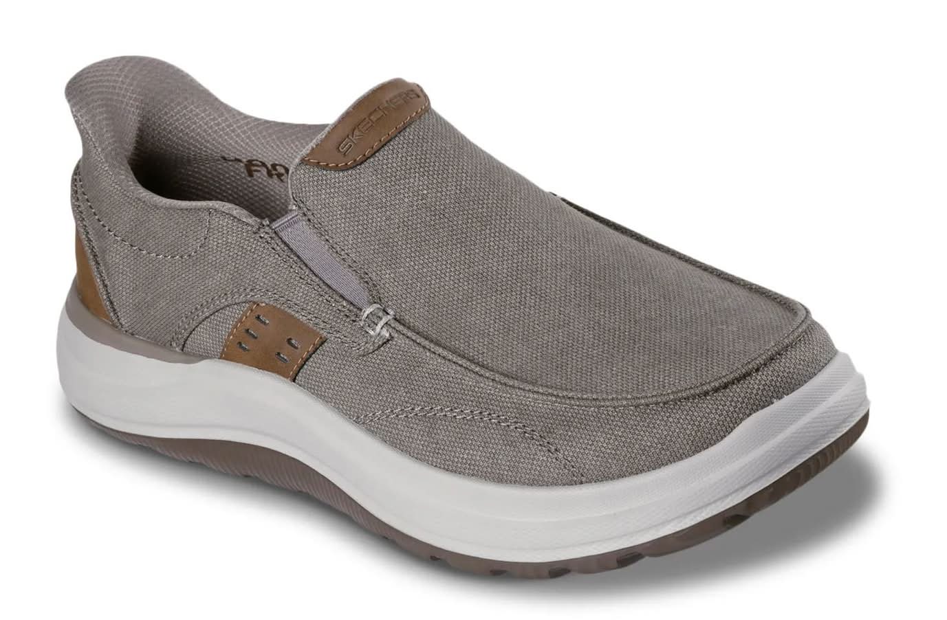 Skechers Hands Free Slip-Ins Relaxed Fit Altman Murdock Slip-On - Men'S (Taupe Extra Wide - 13)