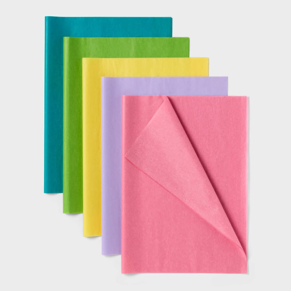 Spritz Banded Tissue For Birthday & Easter, 16.5x24 in, Assorted (20 ct)