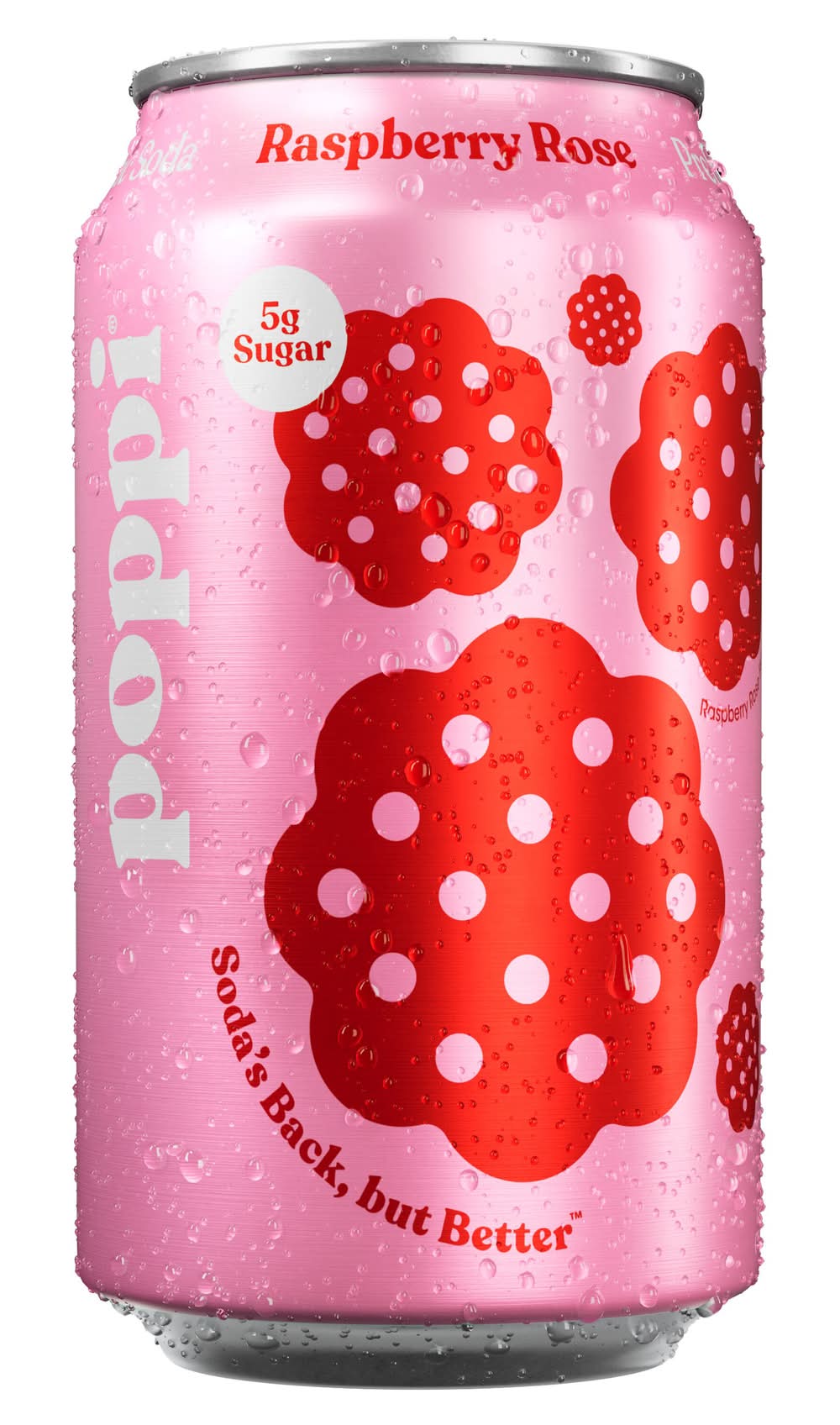 poppi Prebiotic Soda, Raspberry Rose (12 fl oz)