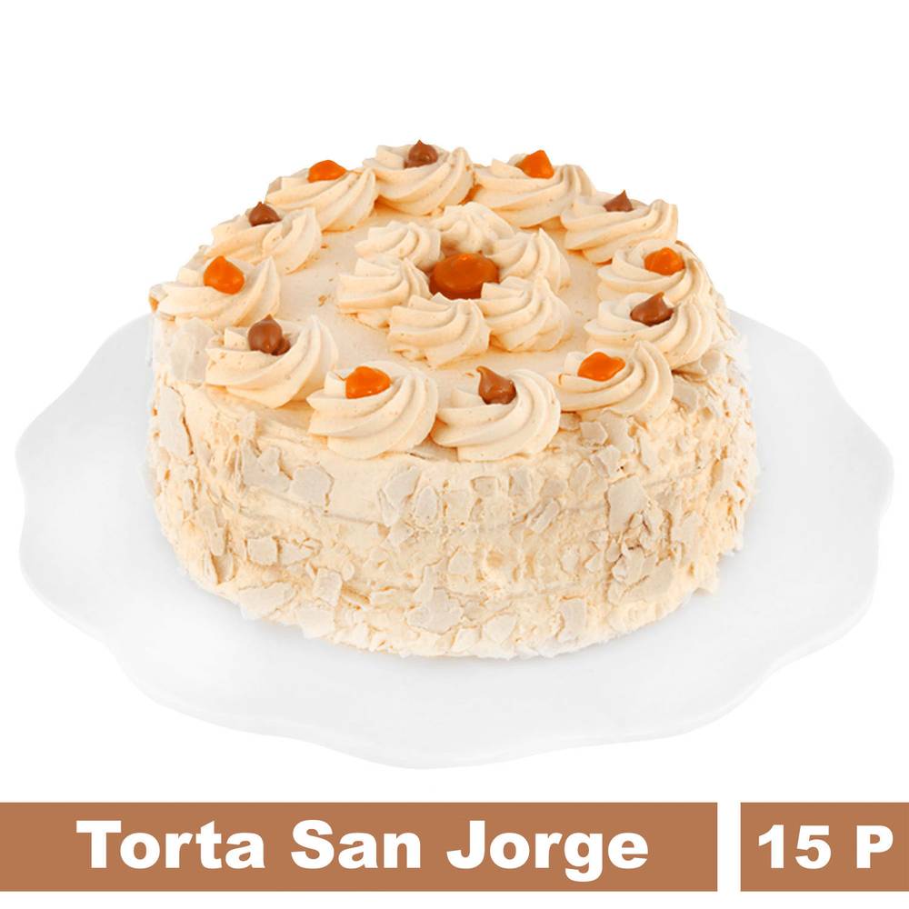 Torta san jorge lúcuma y manjar (15 porciones)