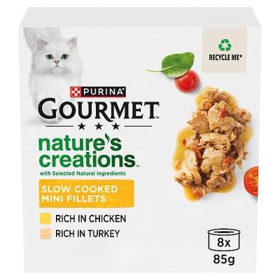 Purina Gourmet Nature's Creations Mini Fillets Cat Food (Chicken-Turkey)