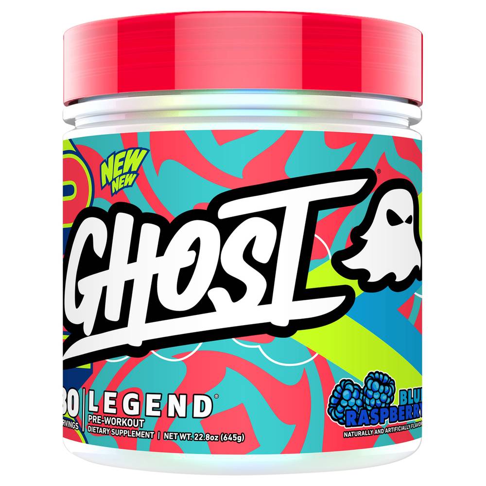 Ghost Legend Pre Workout Powder (22.8 oz) (blue raspberry)