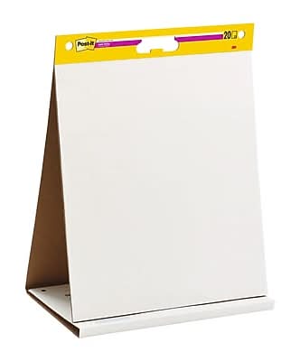 Post-it Super Sticky Tabletop Easel Pad, 20 x 23, 20 Sheets/Pad (563DE)