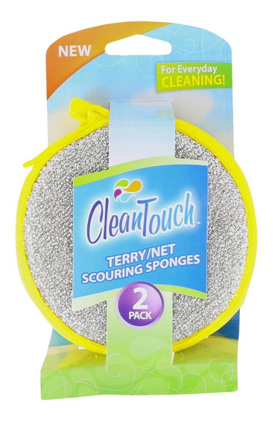 Clean Touch Terry / Net Scouring Sponges (2 sponges)