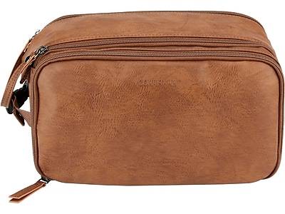 Conair 11 Faux Leather Travel Organizer, Brown (A29854)