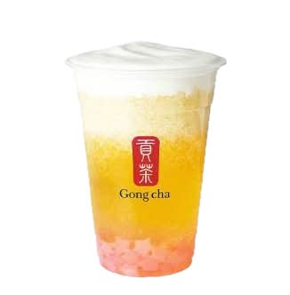 Milk Foam Peach Smoothie w/ Star Jelly