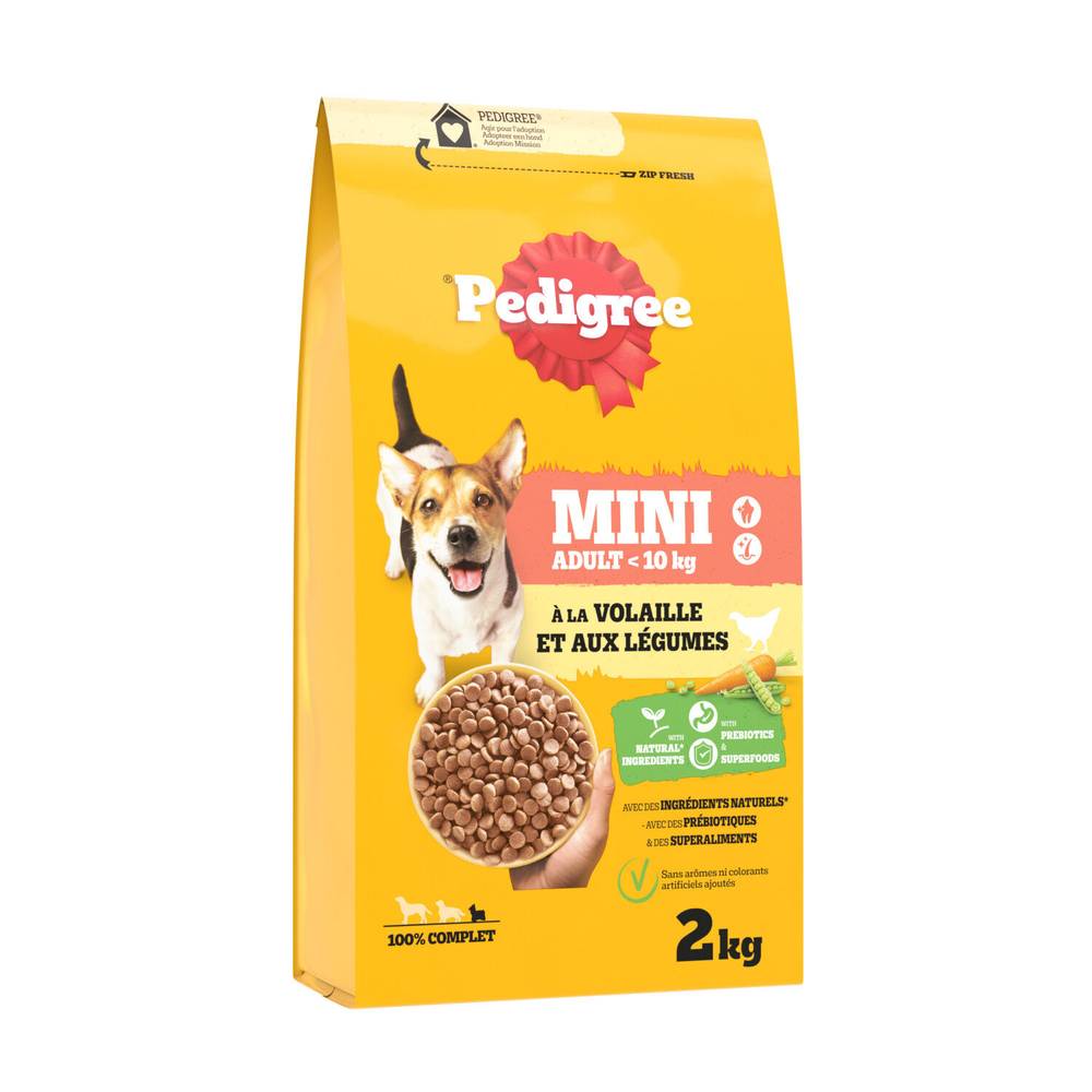 Pedigree - Croquettes pour chien adulte mini à la volaille (2kg)