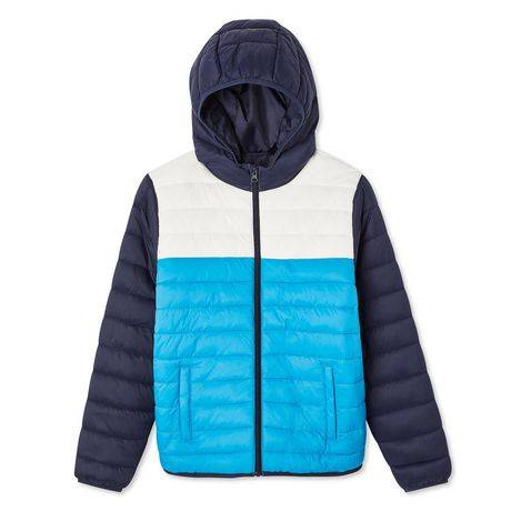 George Boys'' Puffer Jacket (Color: Blue, Size: M)