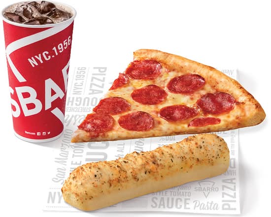 1 Slice + 1 Breadstick + 1 Drink