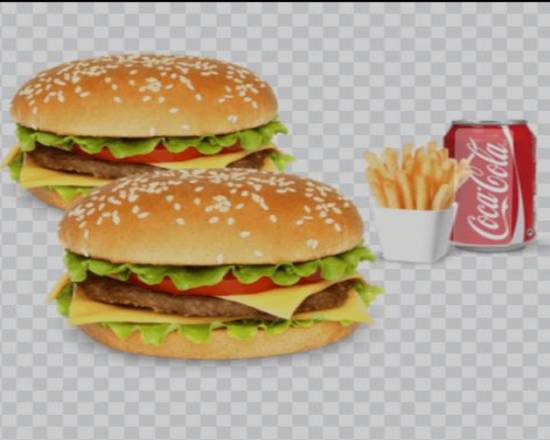 🍔🍔Menu double hamburger🍟🥤