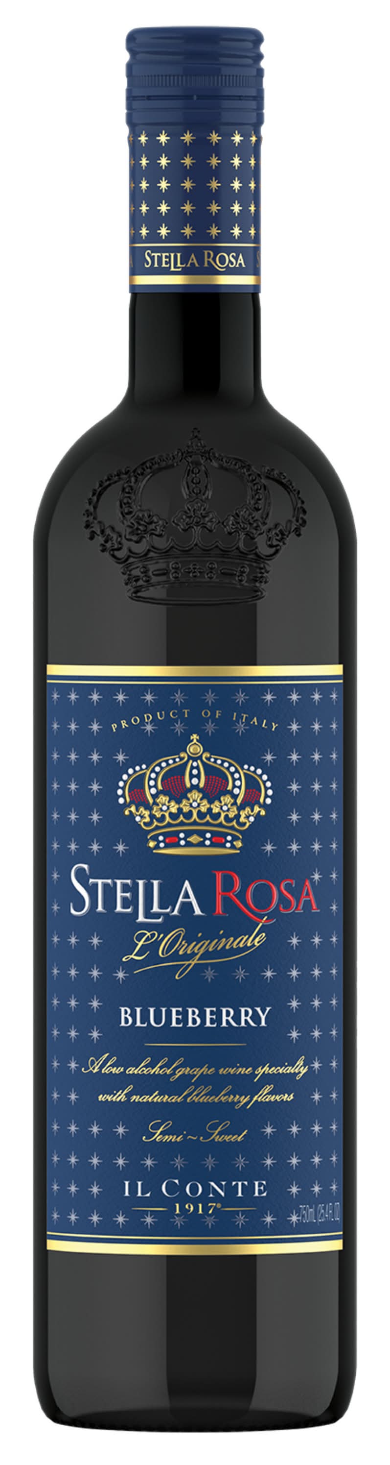 Stella Rosa Semi Sweet Red Wine, Blueberry (750 ml)