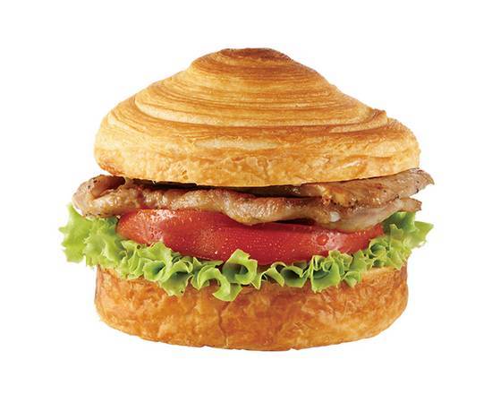 黑胡椒豬里肌丹麥麵包DanishBreadwithPorkChopandBlackPepper