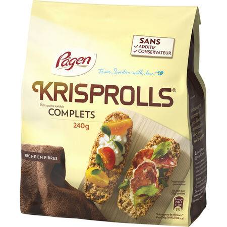 Petits pains complets KRISPROLLS - le paquet de 225 g