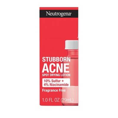 Neutrogena 10% Sulfur + 4% Niacinamide Stubborn Acne Spot Drying Lotion (1 fl oz)
