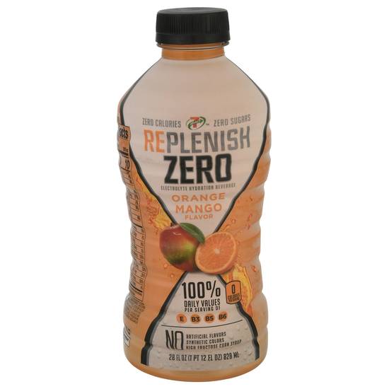 7-Select Zero Electrolyte Hydration Beverage (28 fl oz) (orange-mango)