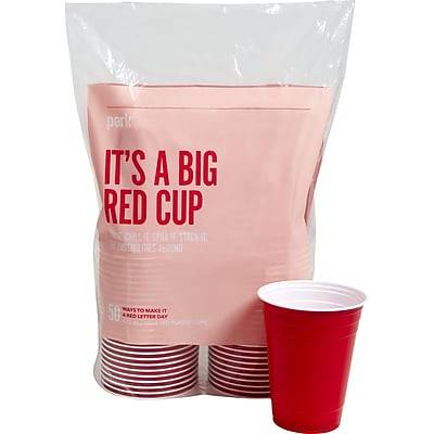 Perk Plastic Cold Cup (red)