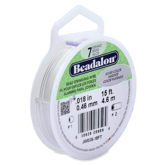 Beadalon 7 Strand Bead Stringing Wire, Silver