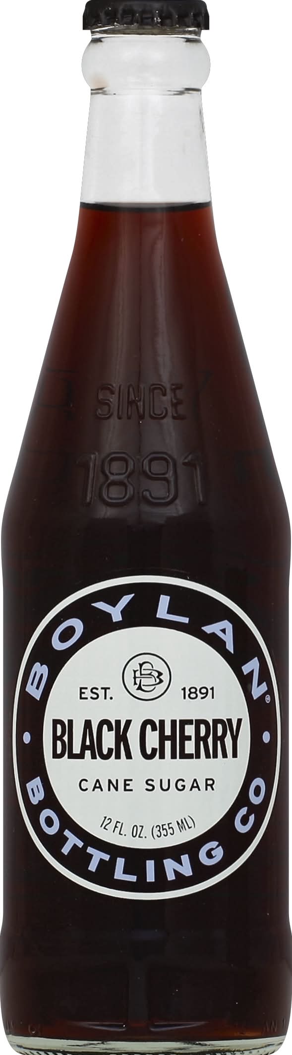 Boylan Bottling Co. Black Cherry Flavored Soda (12 fl oz)