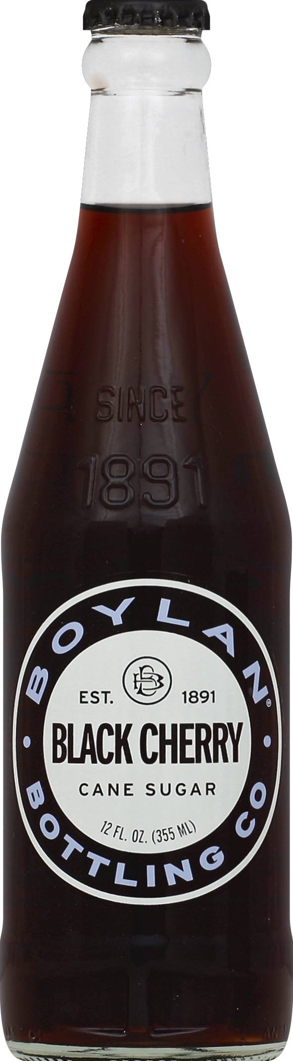 Boylan Bottling Co. Black Cherry Flavored Soda (12 fl oz)