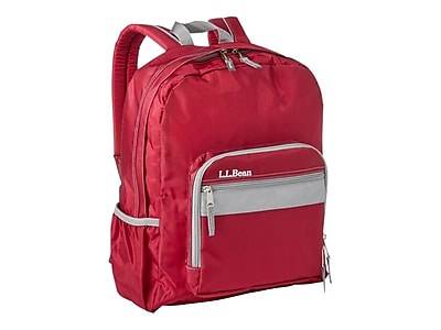 L.L.Bean Original Book Pack Backpack, Solid, Red (1000007893)