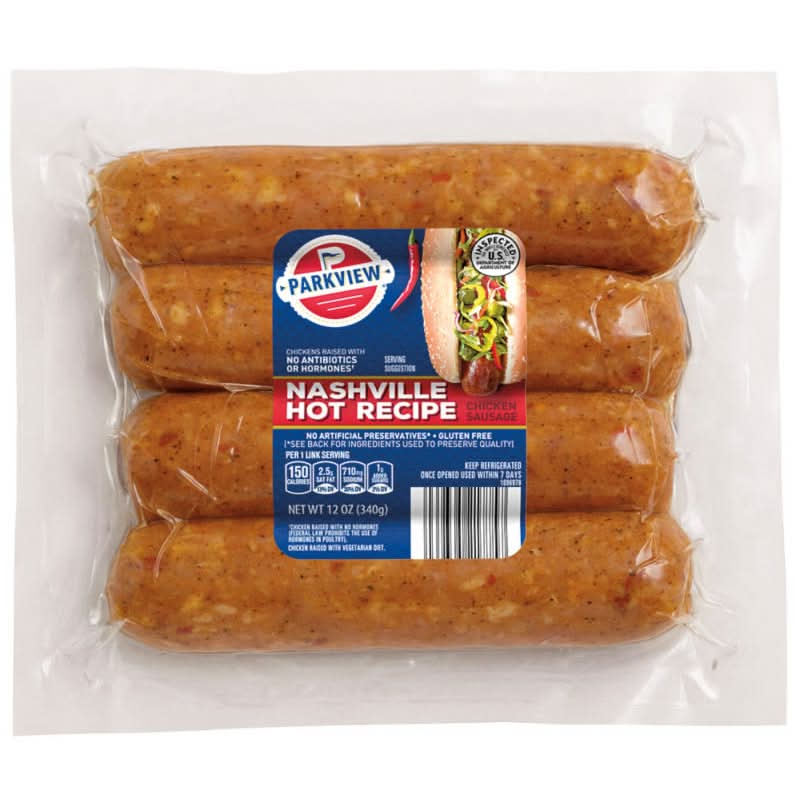 Parkview Nashville Hot Recipe Chicken Sausage (12 oz)