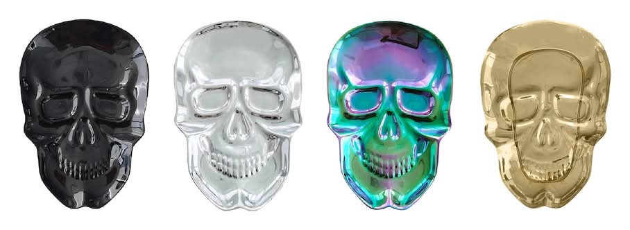 Halloween-themed Skull Tray, Assorted Colors, 1-ct.