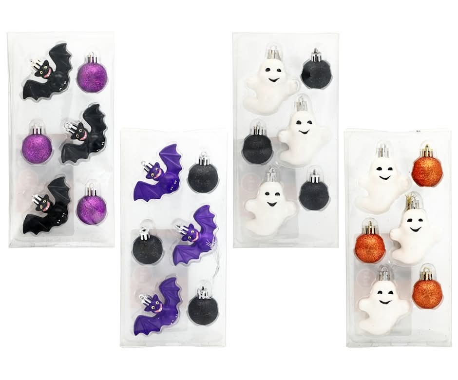 Seasonal Collection Halloween Ornaments, Assorted (6 ct)