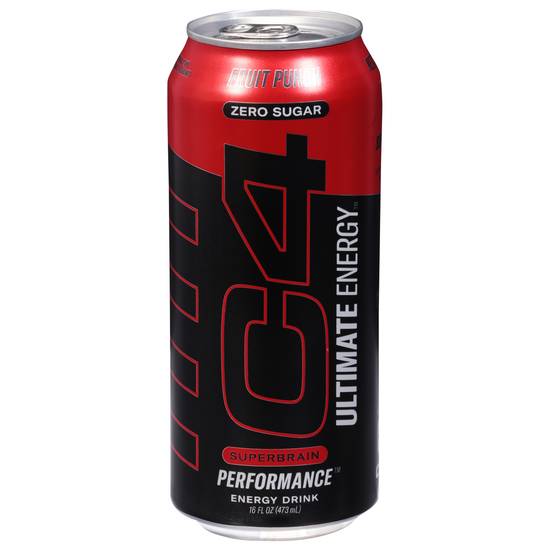 C4 Ultimate Performance Fruit Punch Energy Drink (16 fl oz)